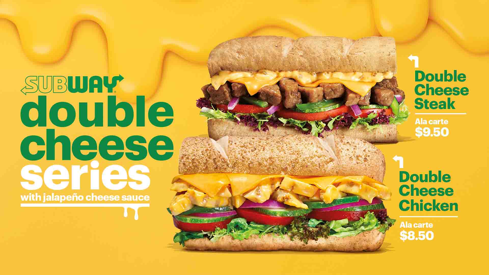 Subway’s Double Cheese Series Returns to Singapore, Doubling the Joy of Cheese Lovers