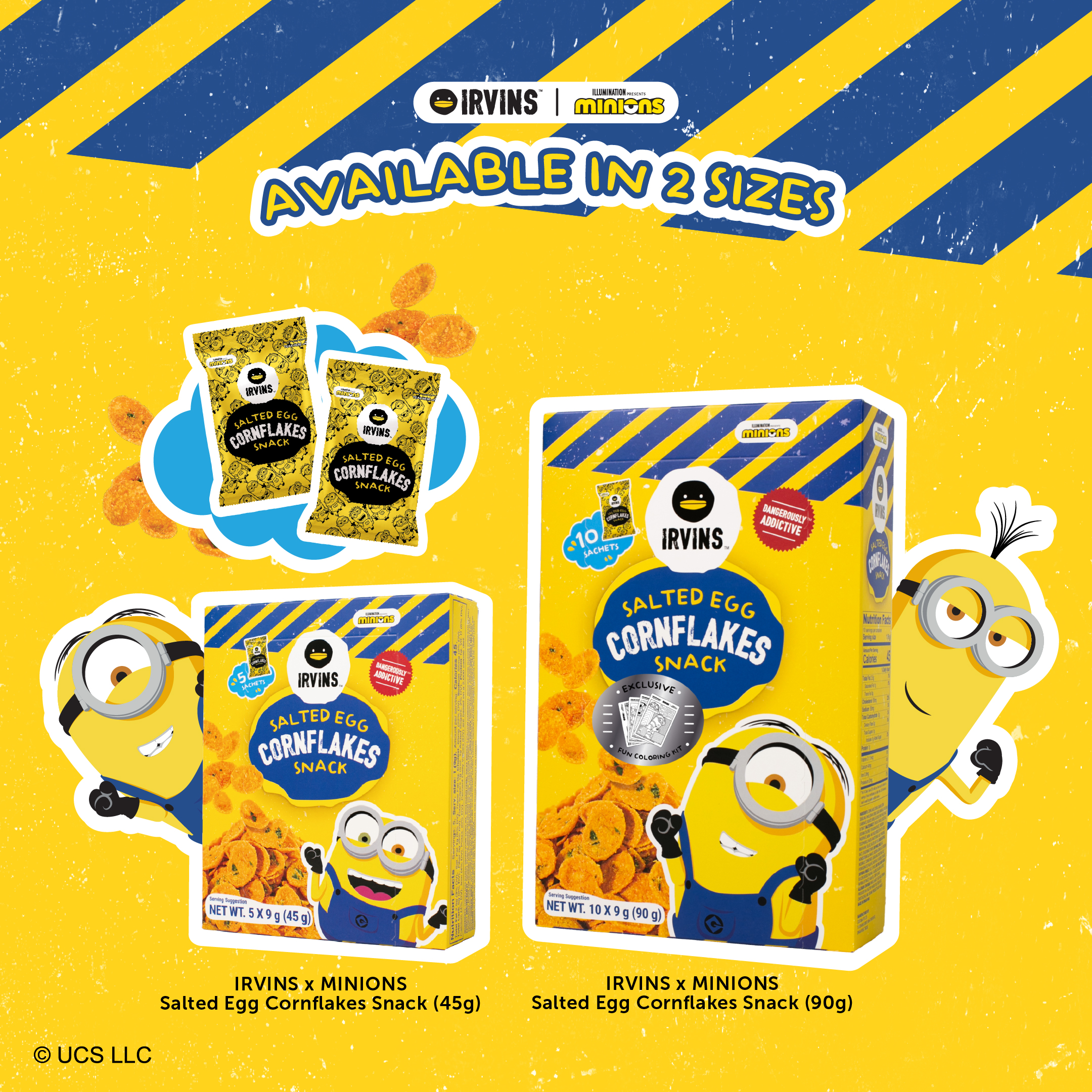 IRVINS Teams Up with MINIONS for New Salted Egg Cornflakes Snack