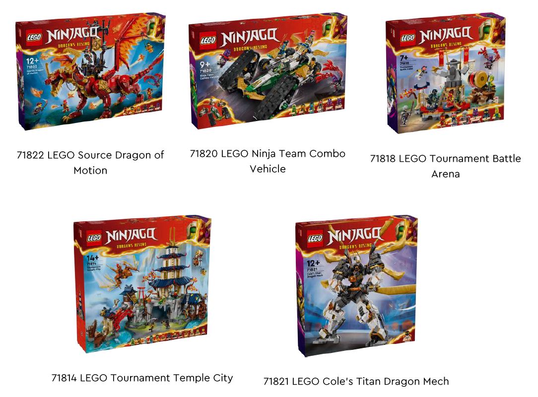 New LEGO NINJAGO Sets Announced as “LEGO NINJAGO: Dragons Rising” Series Premieres New Season