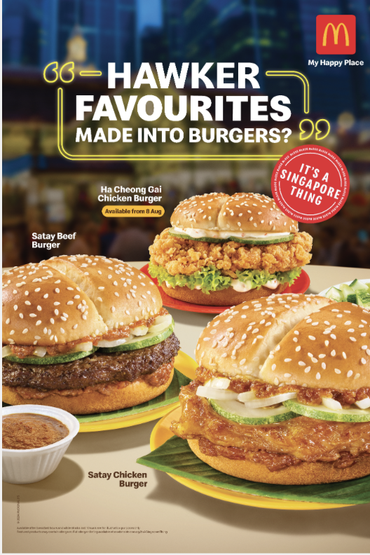 McDonald’s Celebrates Singapore’s Culinary Heritage with New Satay and Ha Cheong Gai Chicken Burgers