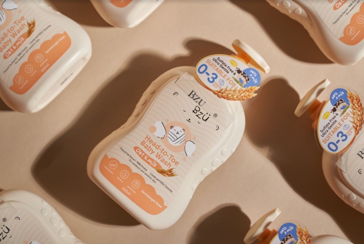 BZU BZU Expands Baby Care Range with New Oat &amp; Milk Head-to-Toe Baby Wash