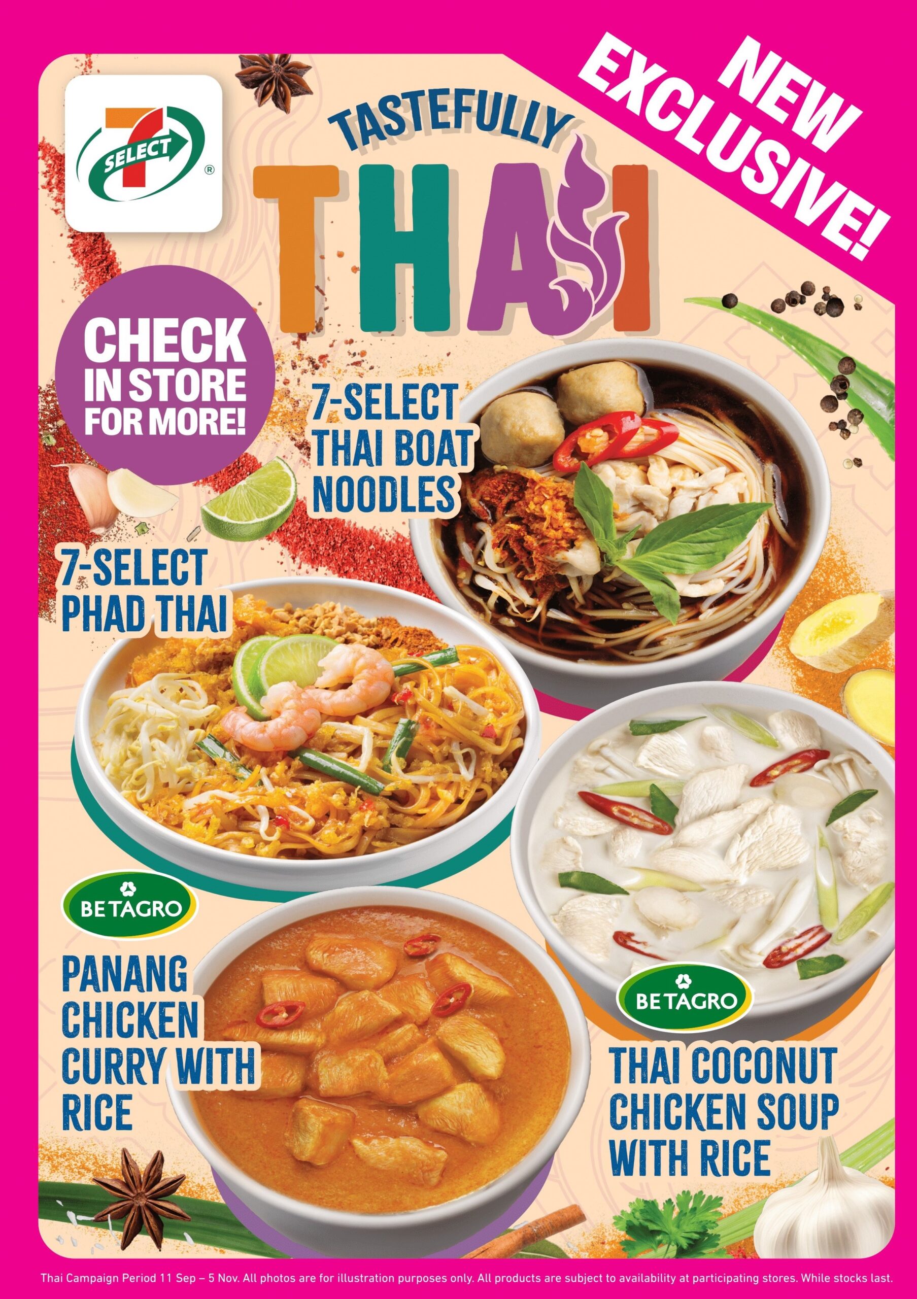 Indulge in 7-Eleven’s New &amp; Classic Thai-Inspired Dishes: A Tastefully Thai Flavour Explosion