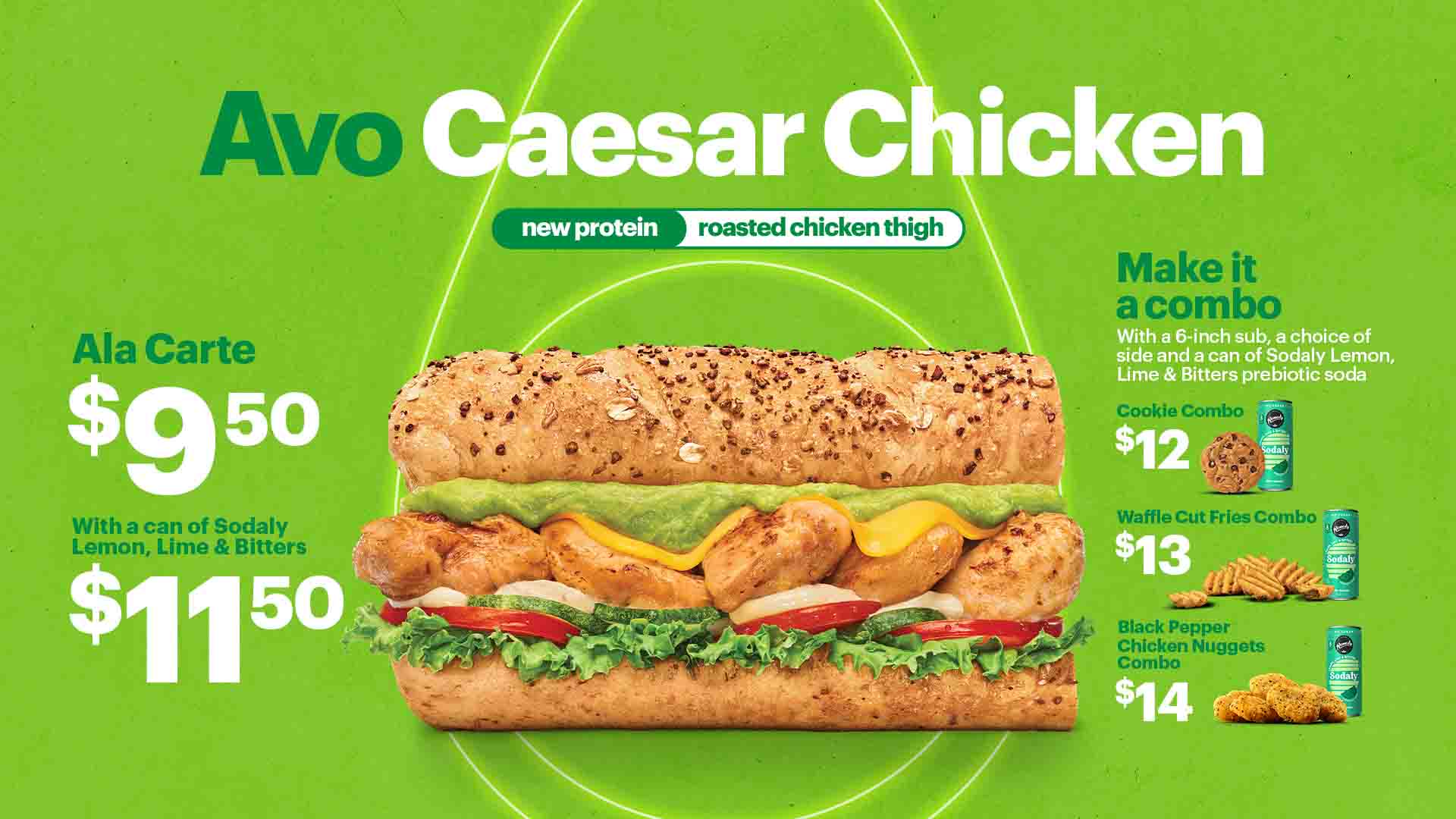 Subway Singapore Avo Caesar Chicken Sub: A Must-Try for Avocado Lovers