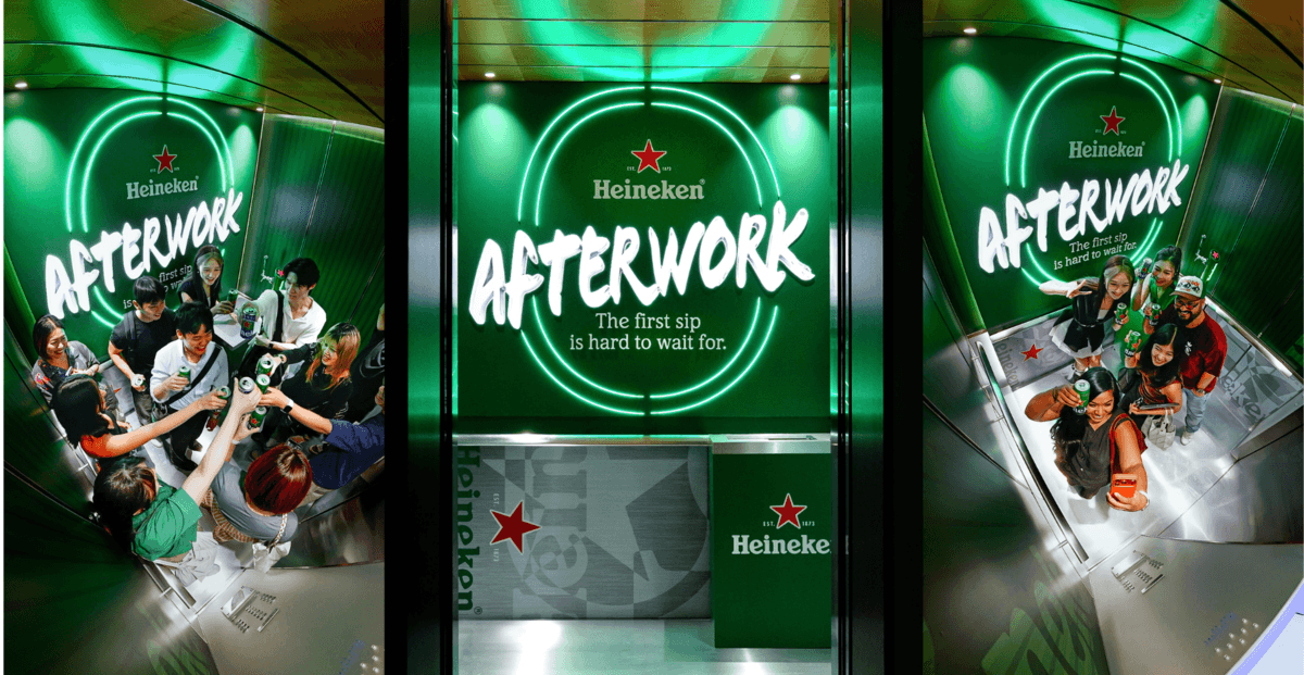 Heineken Turned a CBD Elevator Into a Bar and Singapore Loved It
