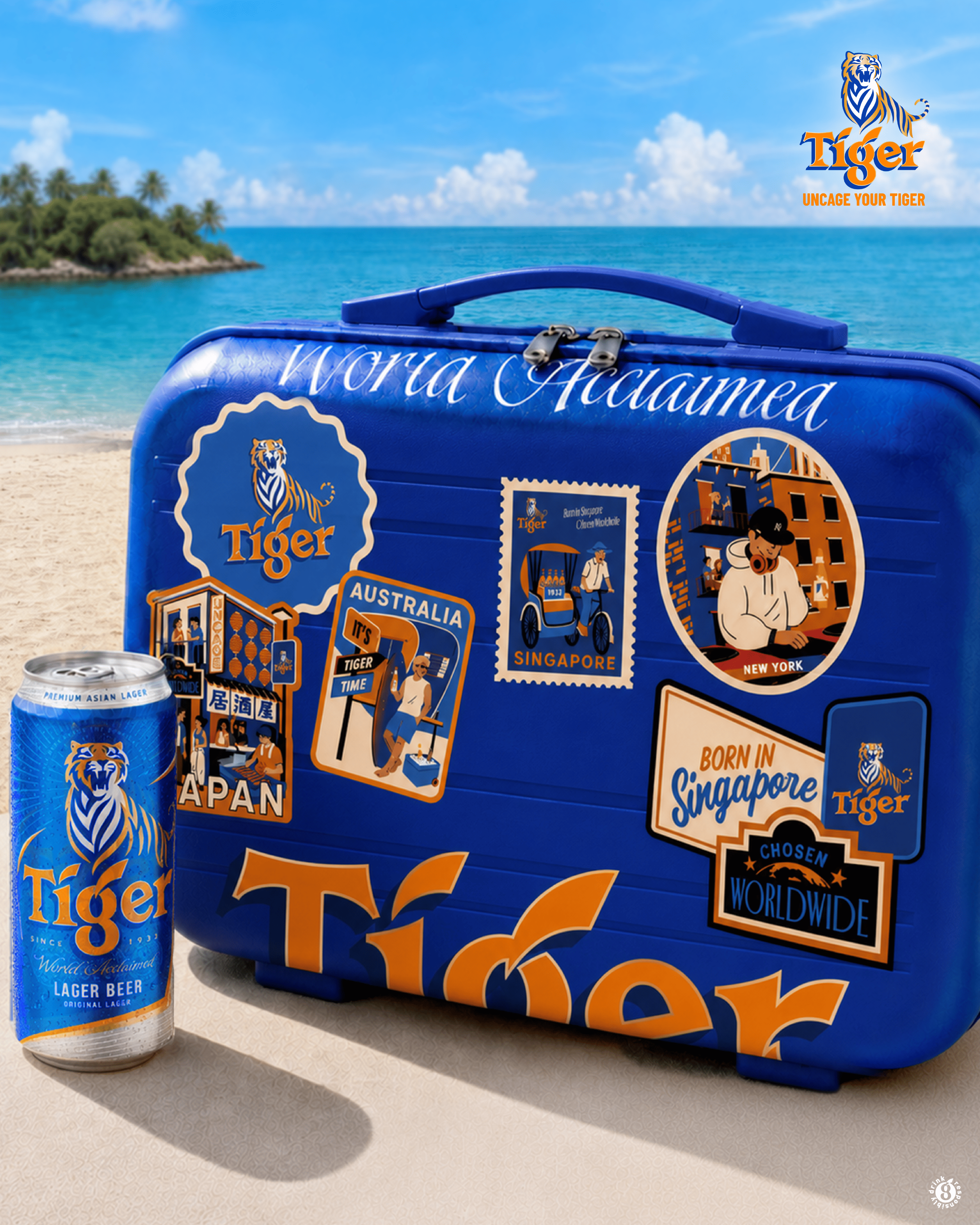 Get Free Tiger Beer at 61 Singapore Locations